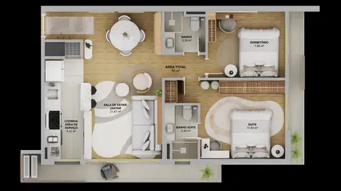 Apartamento · 2 dormitórios em Petrópolis — miniatura 2