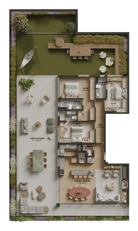 Apartamento Garden · 3 dormitórios no Mont Serrat — miniatura 2