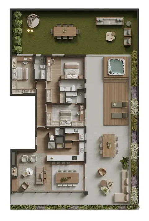 Apartamento Garden · 3 dormitórios no Mont Serrat — miniatura 2