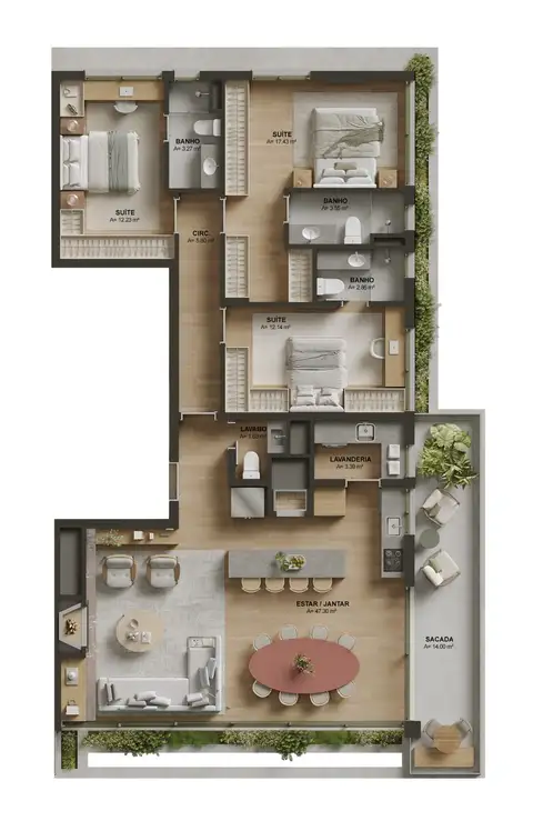 Apartamento · 3 dormitórios no Mont Serrat — miniatura 2